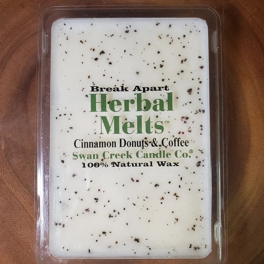 CINNAMON DONUTS & COFFEE by SWAN CREEK CANDLE CO Herbal Melts Natural Wax 5.25oz